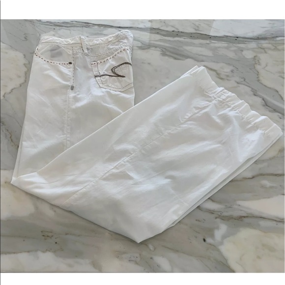 Z BRAND WHITE COTTON FLAIR JEAN STYLE PANTS SIZE 28 X 33 - Picture 3 of 16